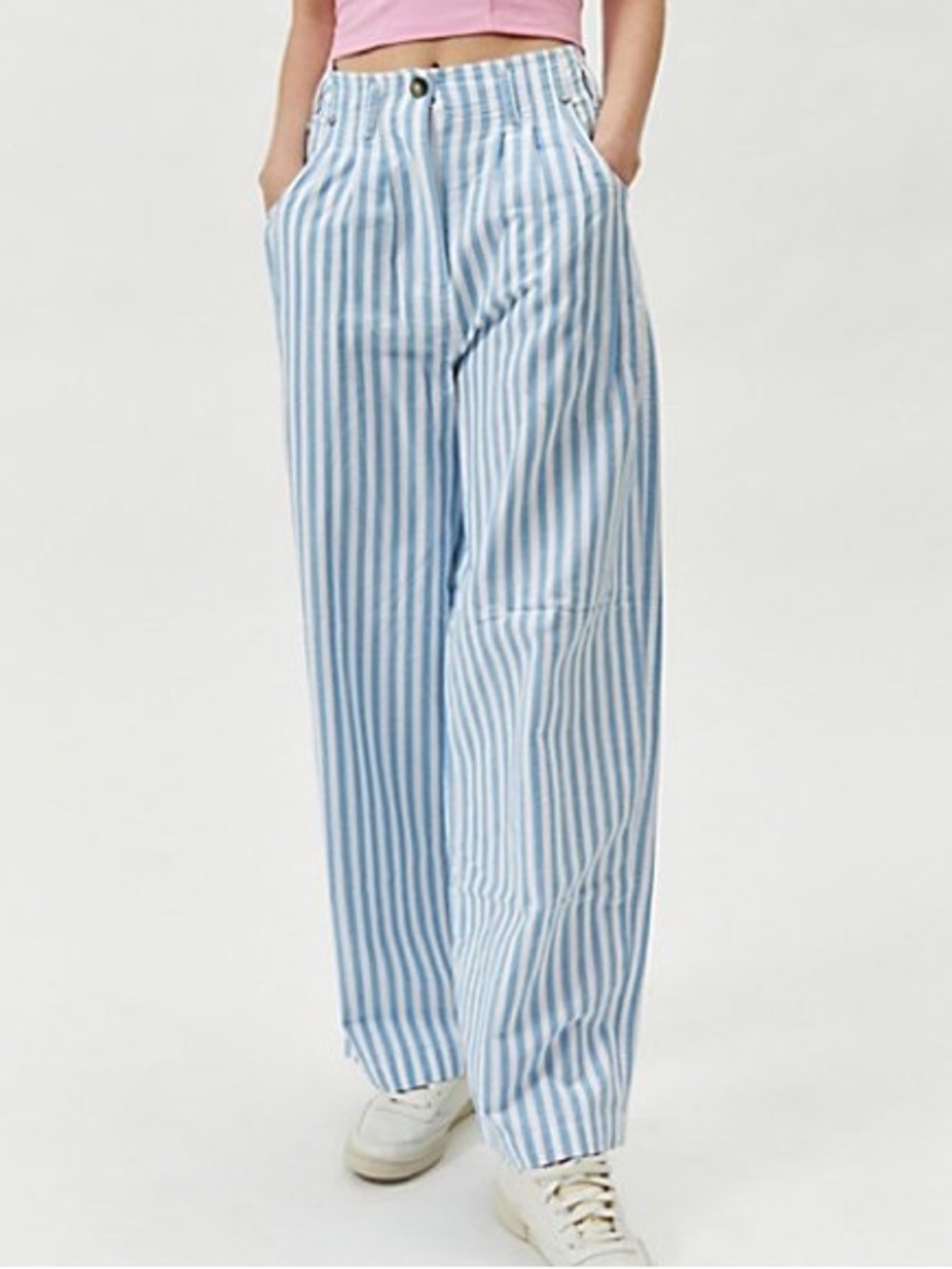 urban outfitters brittany striped straight leg pants size 8